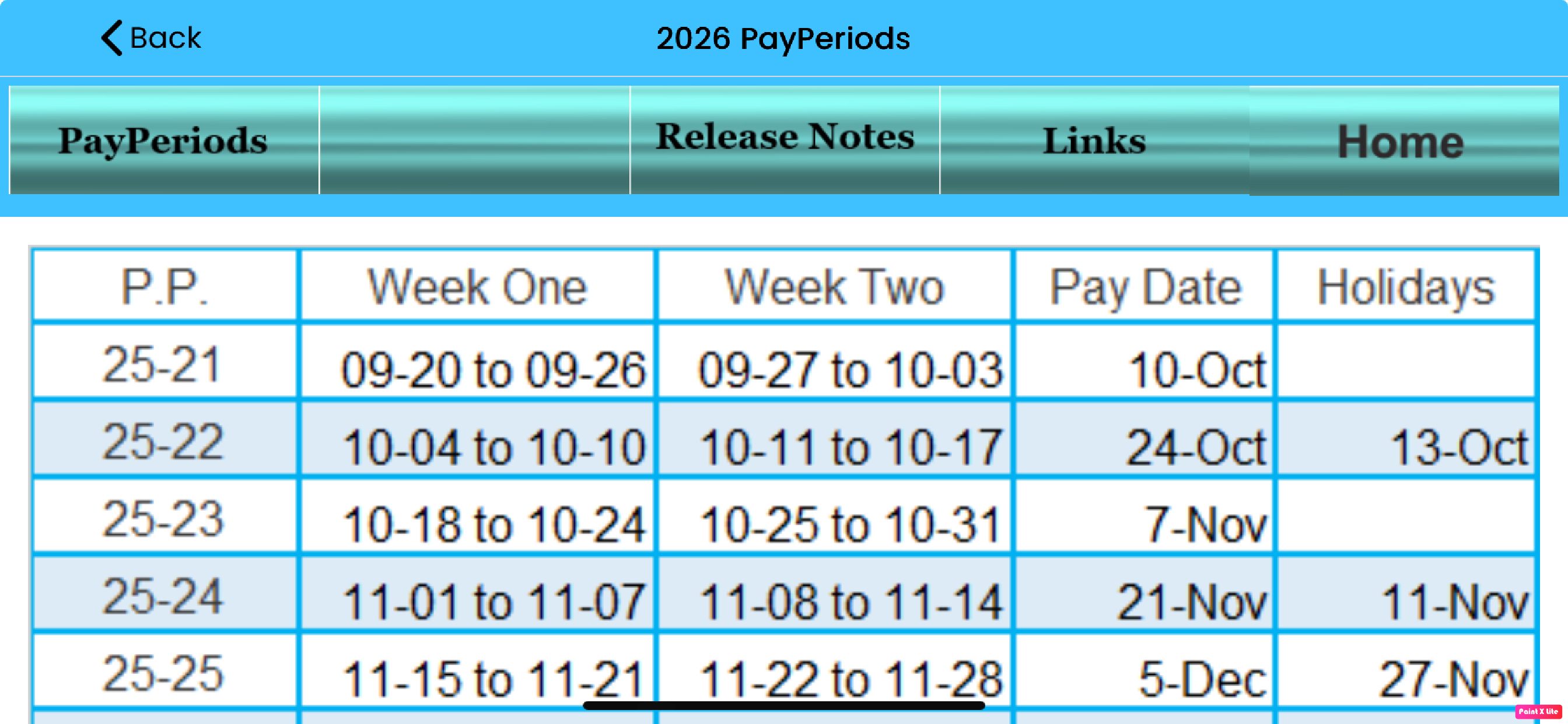2026 USPS ColorCal Calendar screenshot 3