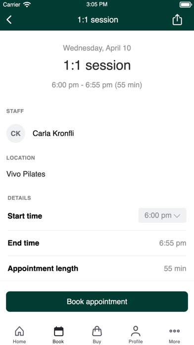 Vivo Pilates Screenshot