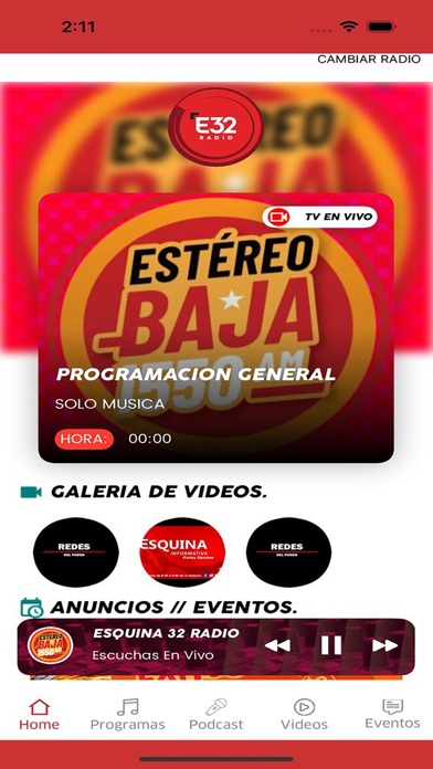 Esquina32 Radio Screenshot