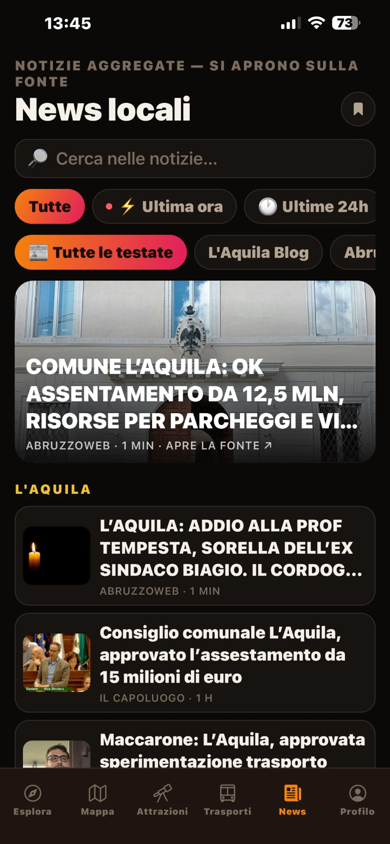L'AquiLive screenshot 4