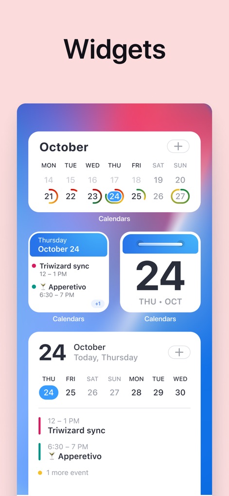 Calendars: Schedule Planner - Interaktive Widgets