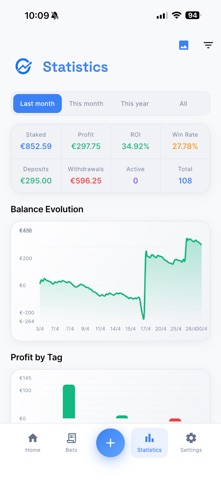 Oddfolio – Betting Tracker Screenshot 2 of 8