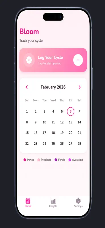 BLOOM Period Tracker screenshot 2 of 2