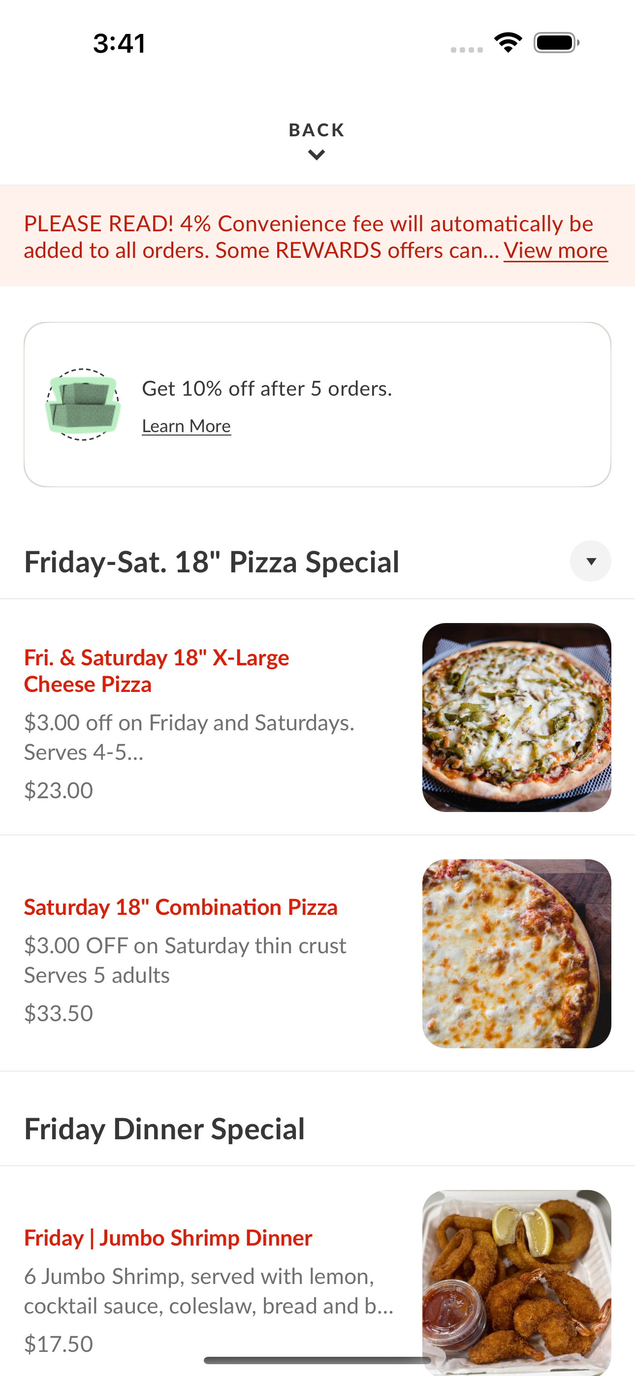 Amato's Pizza Aurora screenshot 3