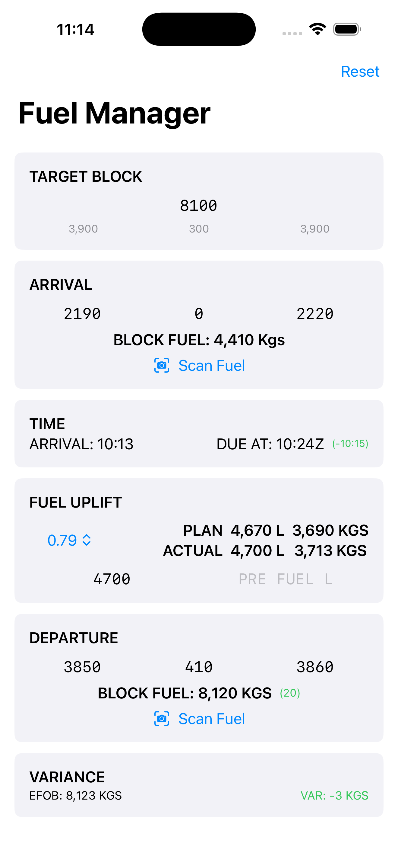 B737 Fuel Calculator screenshot 1