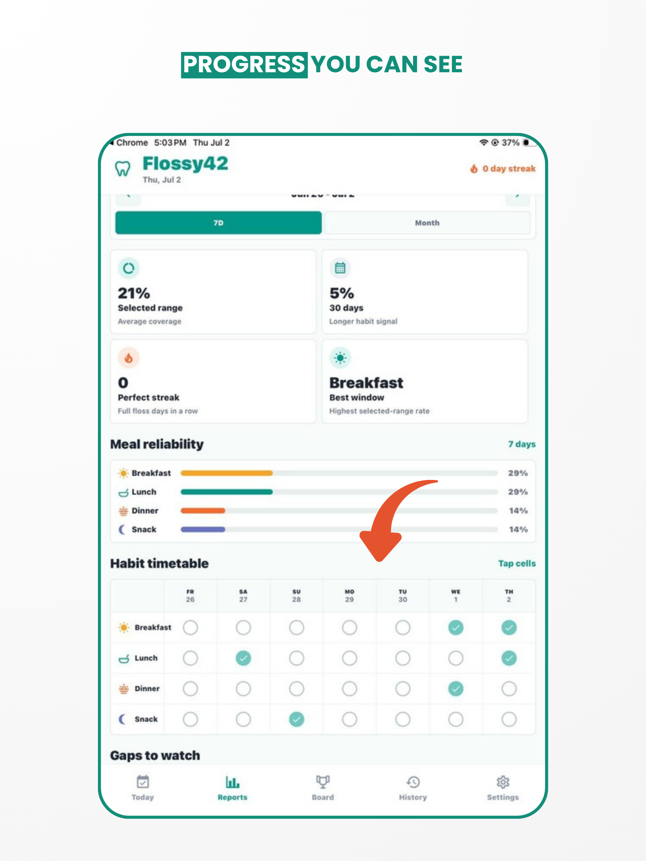 Floss Habit Tracker - Flossy42 screenshot 7