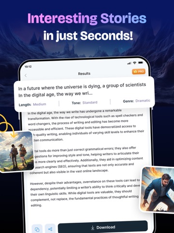 AI Story Generator - AI Novel iPad screenshot