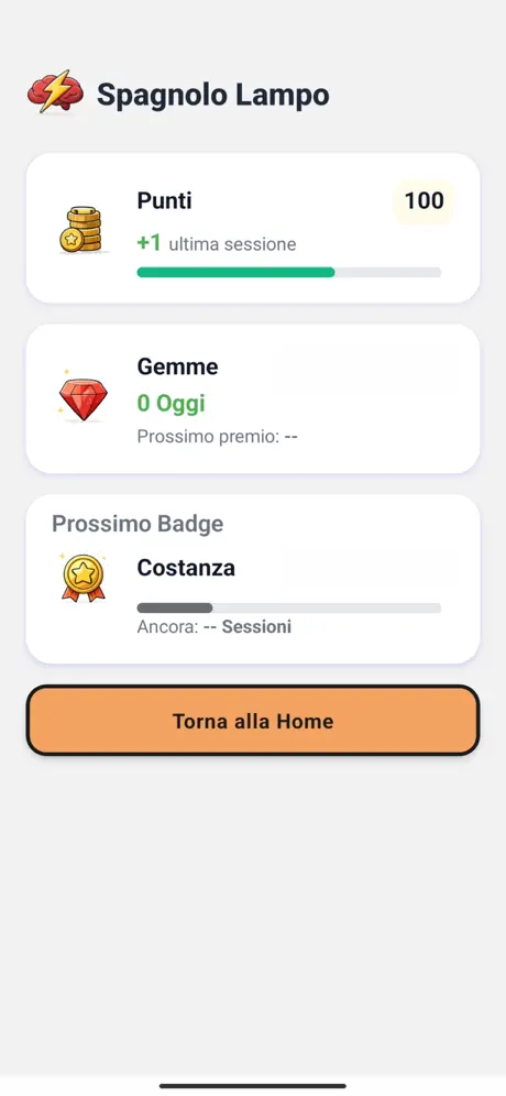 Spagnolo Lampo screenshot 3