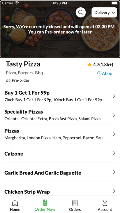 Tasty Pizza Merthyr Screenshot