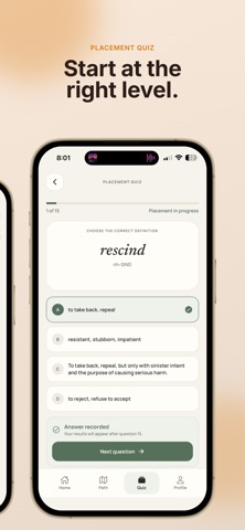 Sereno: SAT Vocabulary iPhone screenshot