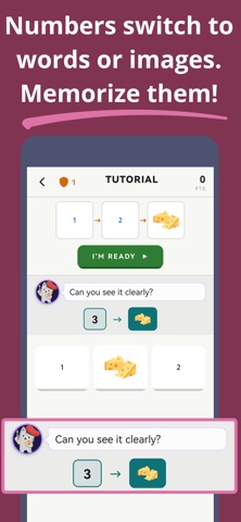 Number Bots: Memory Games iPhone screenshot