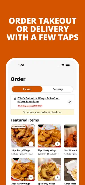D'bo's Wings App screenshot 1