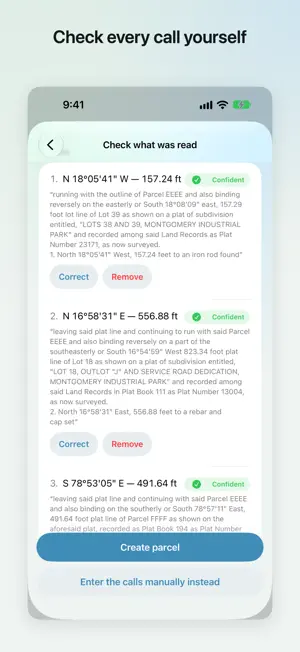 Deed to Map: Metes & Bounds screenshot 2