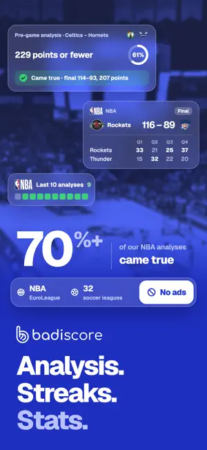 Badiscore: Live Scores & Stats screenshot 1