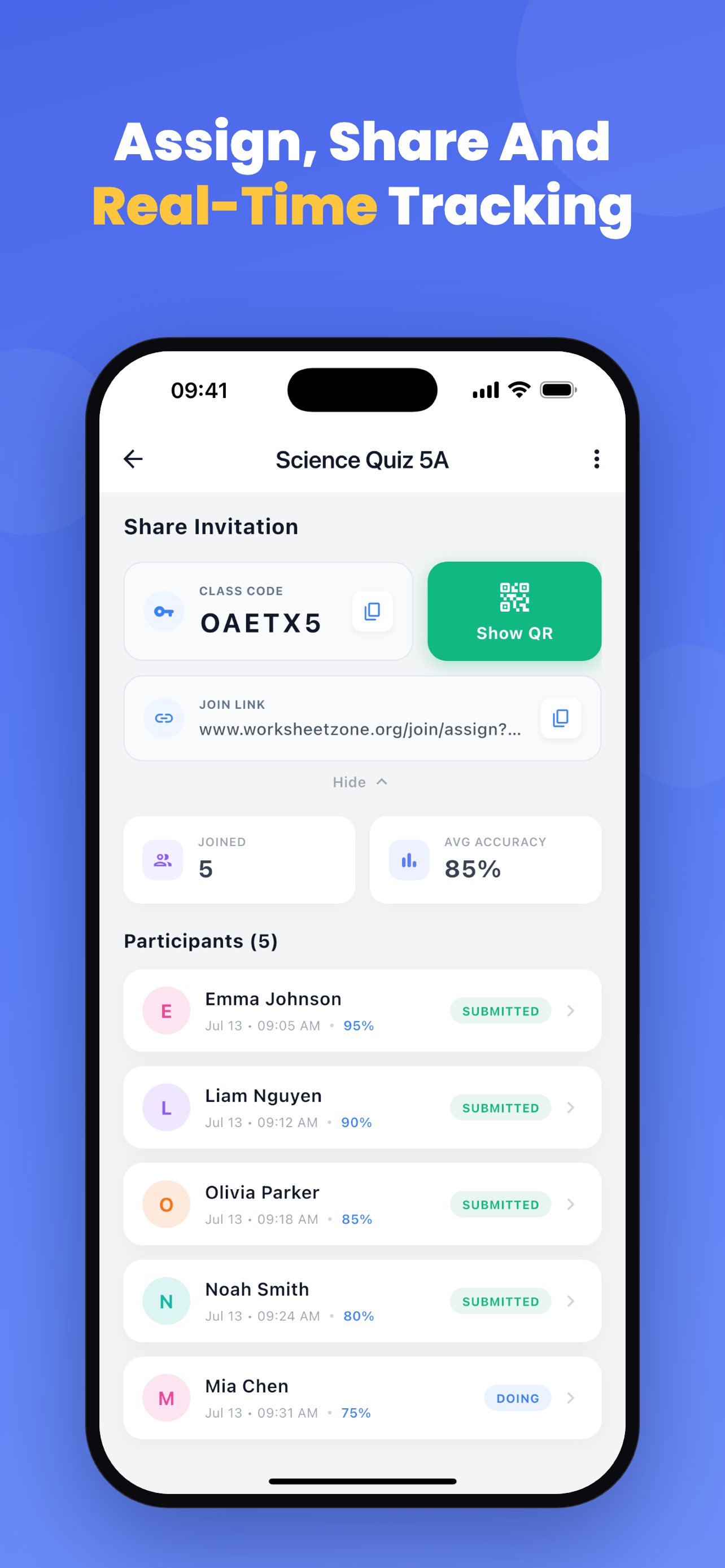 Worksheetzone: AI Quiz Maker screenshot 3