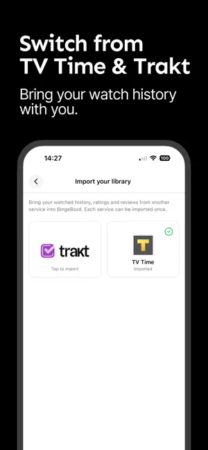 BingeBoxd: TV & Movie Tracker iPhone screenshot 6