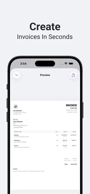 Invoice Maker - Invio screenshot 1