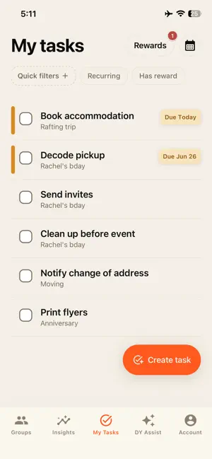 DoneYet: Groups & Tasks screenshot 2