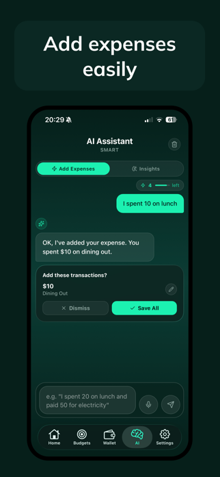 Ovlo: AI Expense Tracker Screenshot 3 of 7