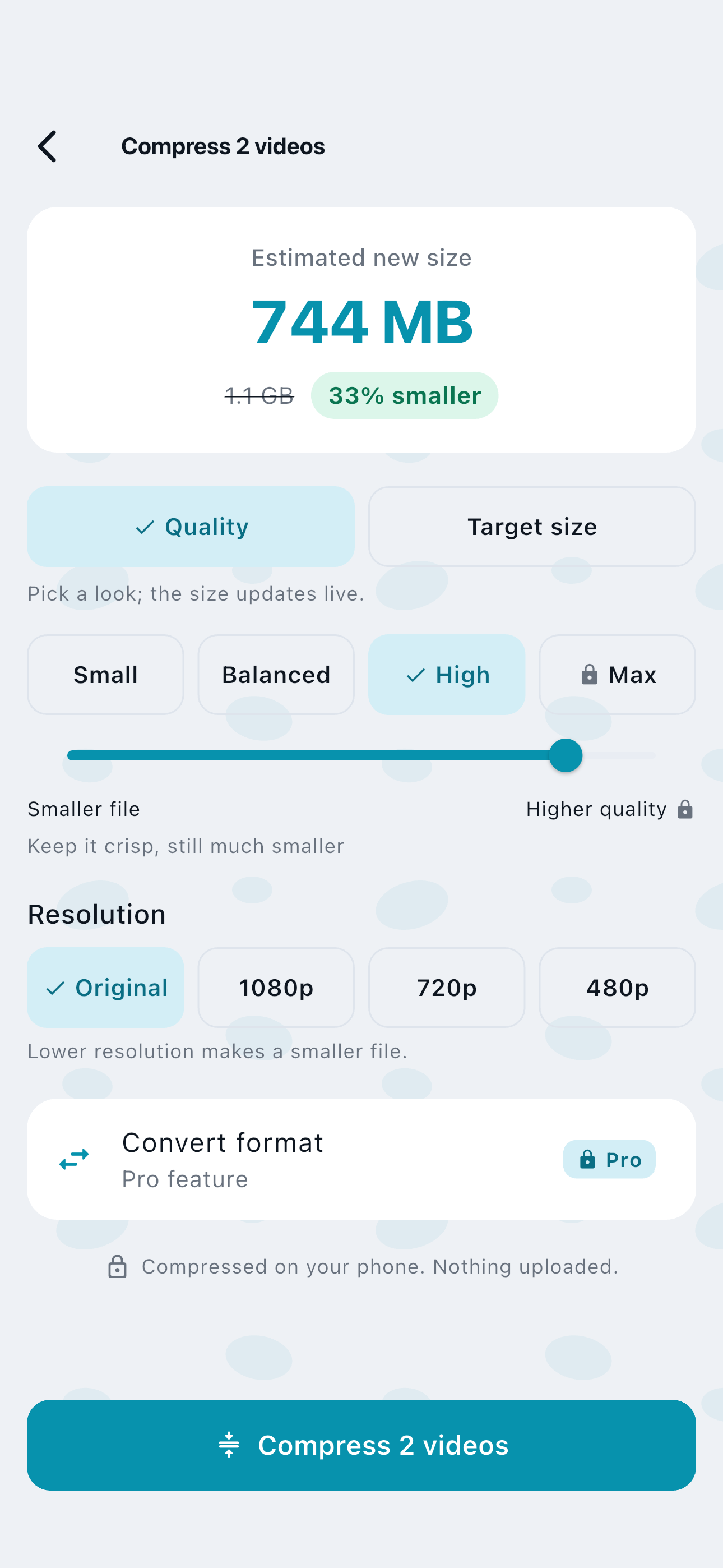 Squish: Video Compressor screenshot 6