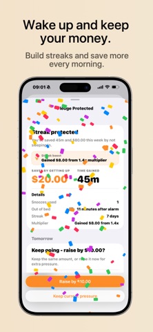 Snoozed: Wake up or pay up screenshot