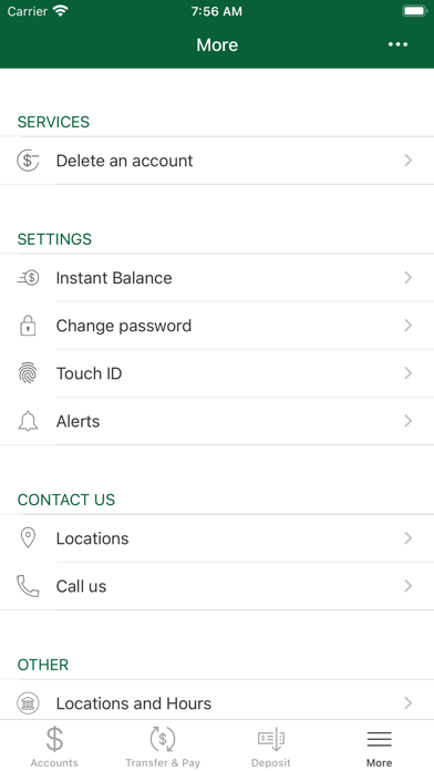Cedar Valley Bank Mobile Bkg Screenshot