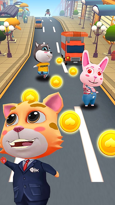 Cat Surfers: Kitty Gold Run Screenshot