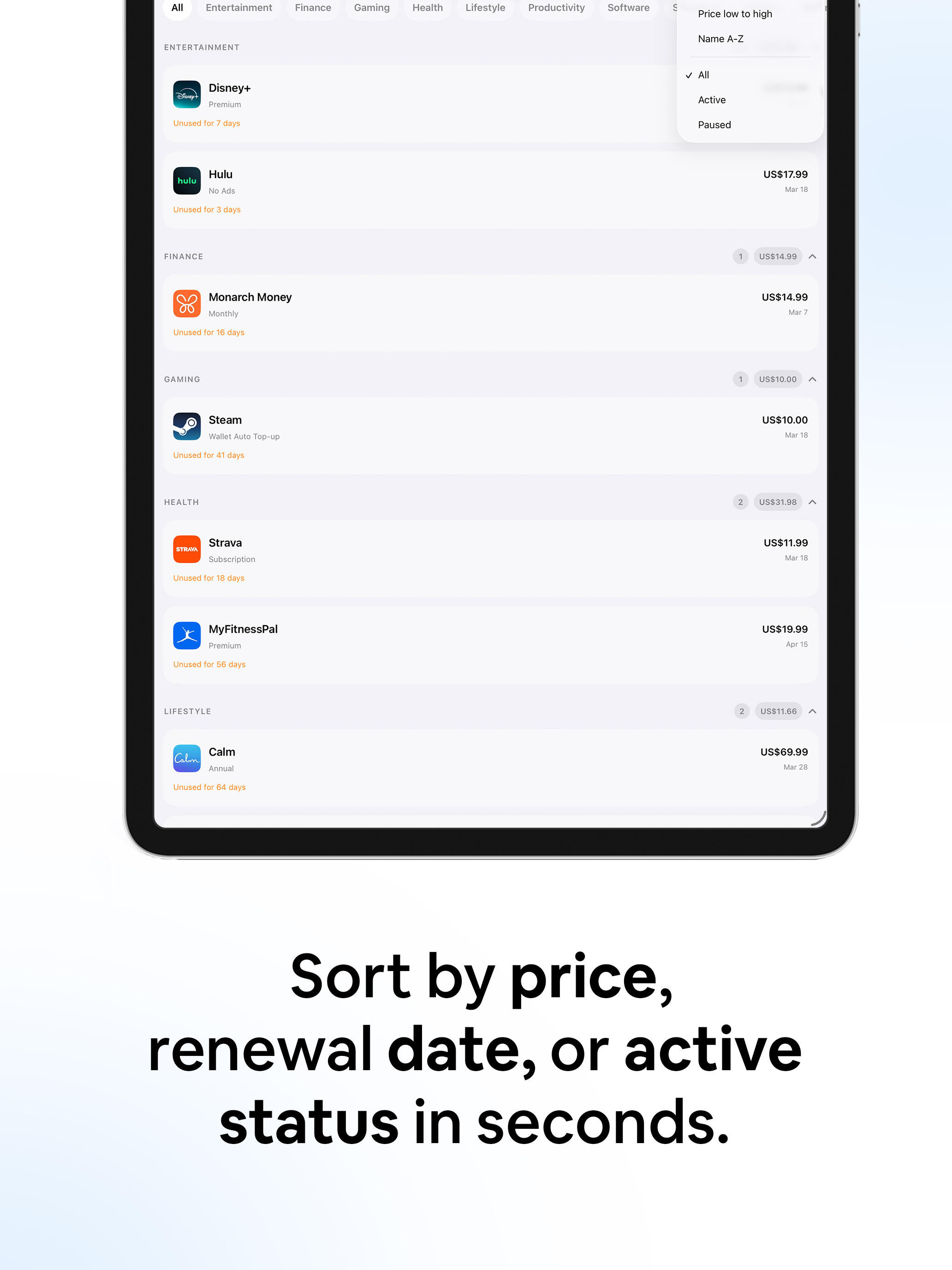 Subsigo: Subscription Manager screenshot 9