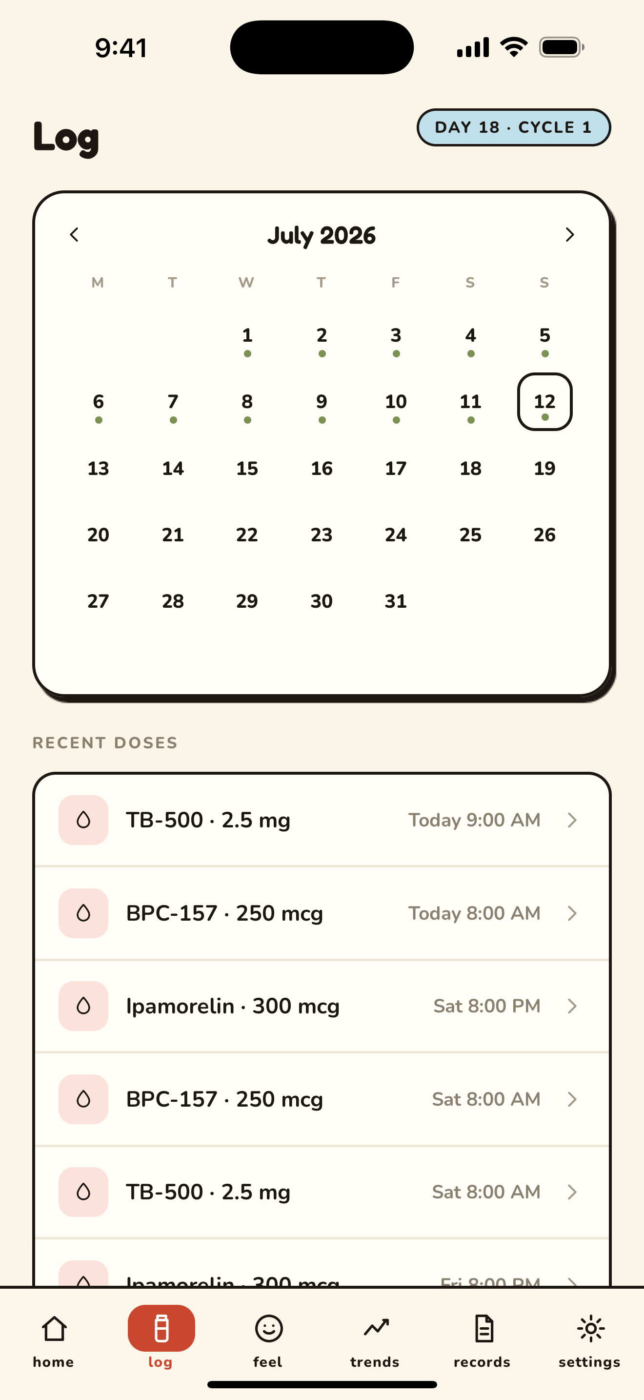 Pep Vault: Peptide Tracker screenshot 7