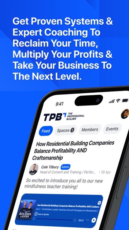 The Professional Builder App