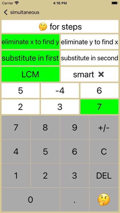 Simultaneous Linear Equations