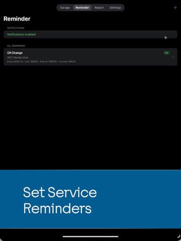 AutoFleet Maintenance Tracker iPad screenshot