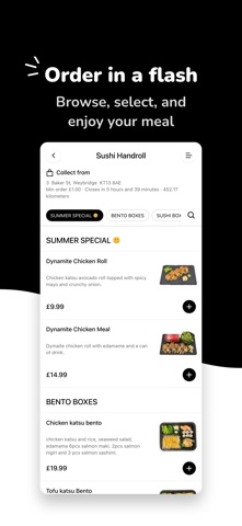Sushi Handroll App Screenshot 1 of 4