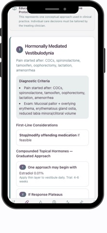 Vulvar Pain Algorithm screenshot