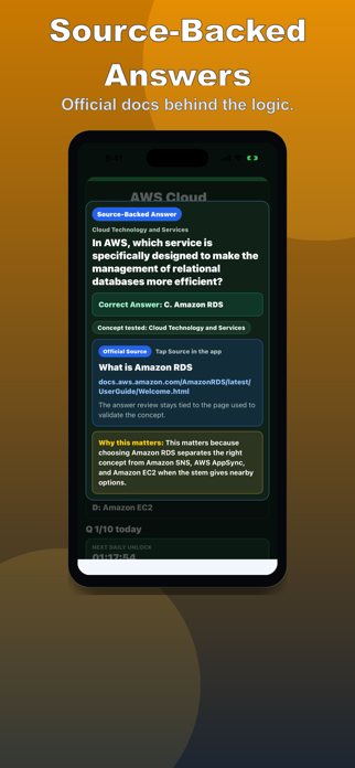 AWS Cloud Practitioner Quiz Screenshot 5 of 10