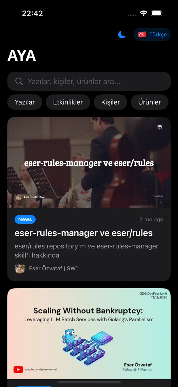 #1. AYA - Open Software Network (iOS) Podle: Alp Ozcan