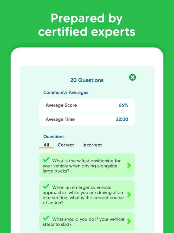 DMV Practice Test Permit 2025 iPad screenshot 6 - Education app