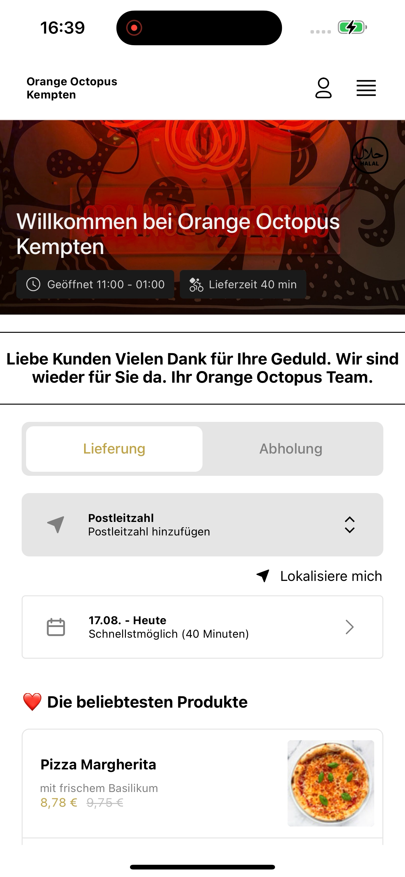 Orange Octopus Kempten screenshot 6