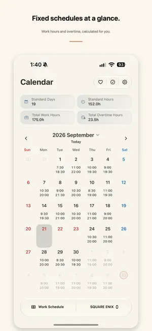 Hibi: Work & Life Calendar screenshot 2
