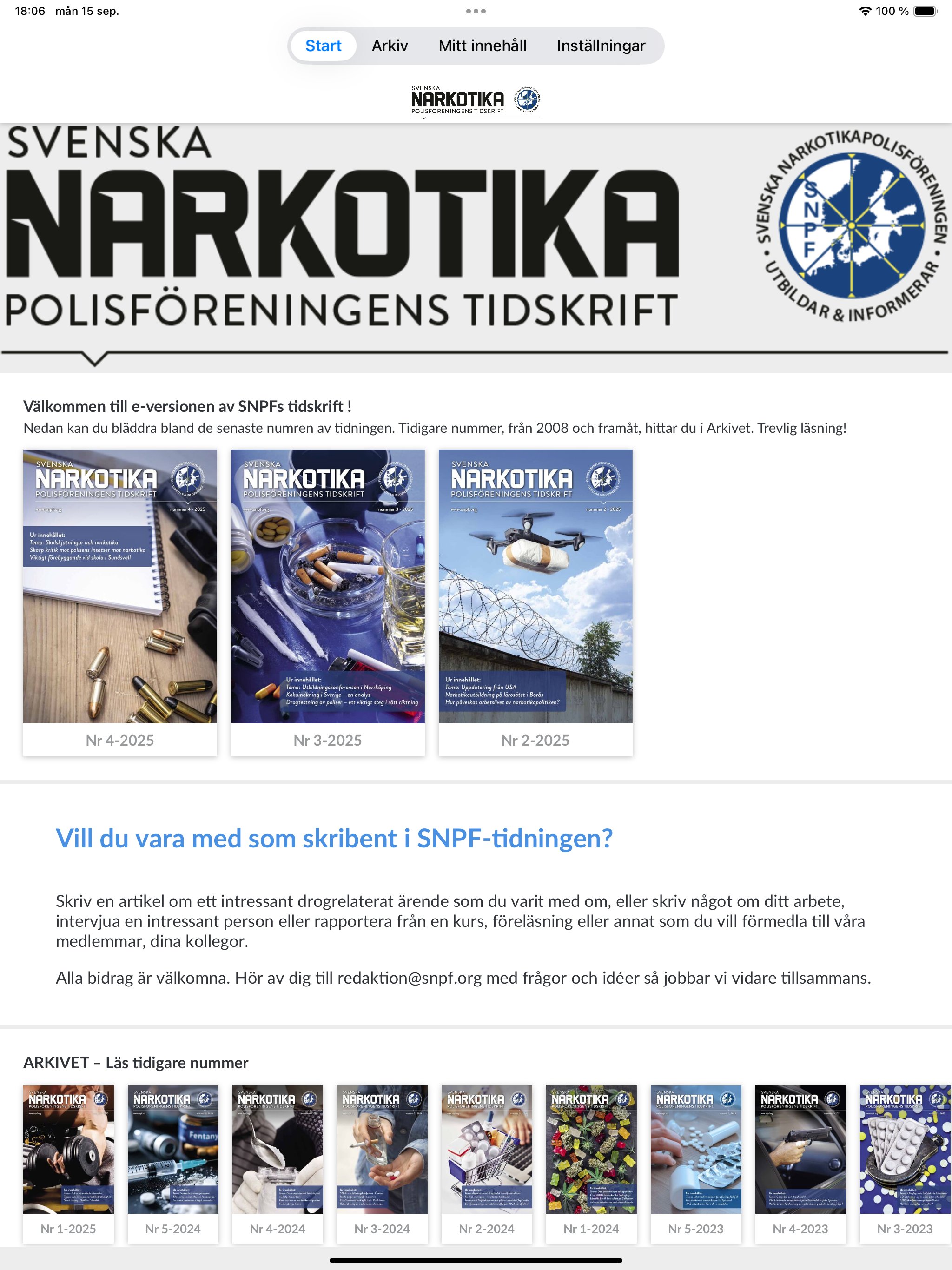 SNPFs Tidning screenshot 3