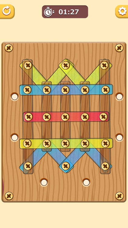 Wood Nut Bolt Screw Puzzle screenshot-6