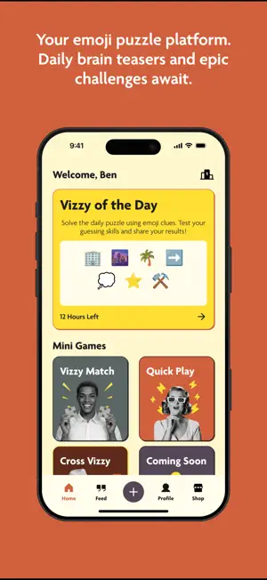 Vizzy: Emoji Puzzle Word Game screenshot 1