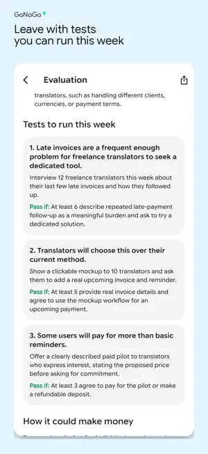 GoNoGo - Business Ideas screenshot 3