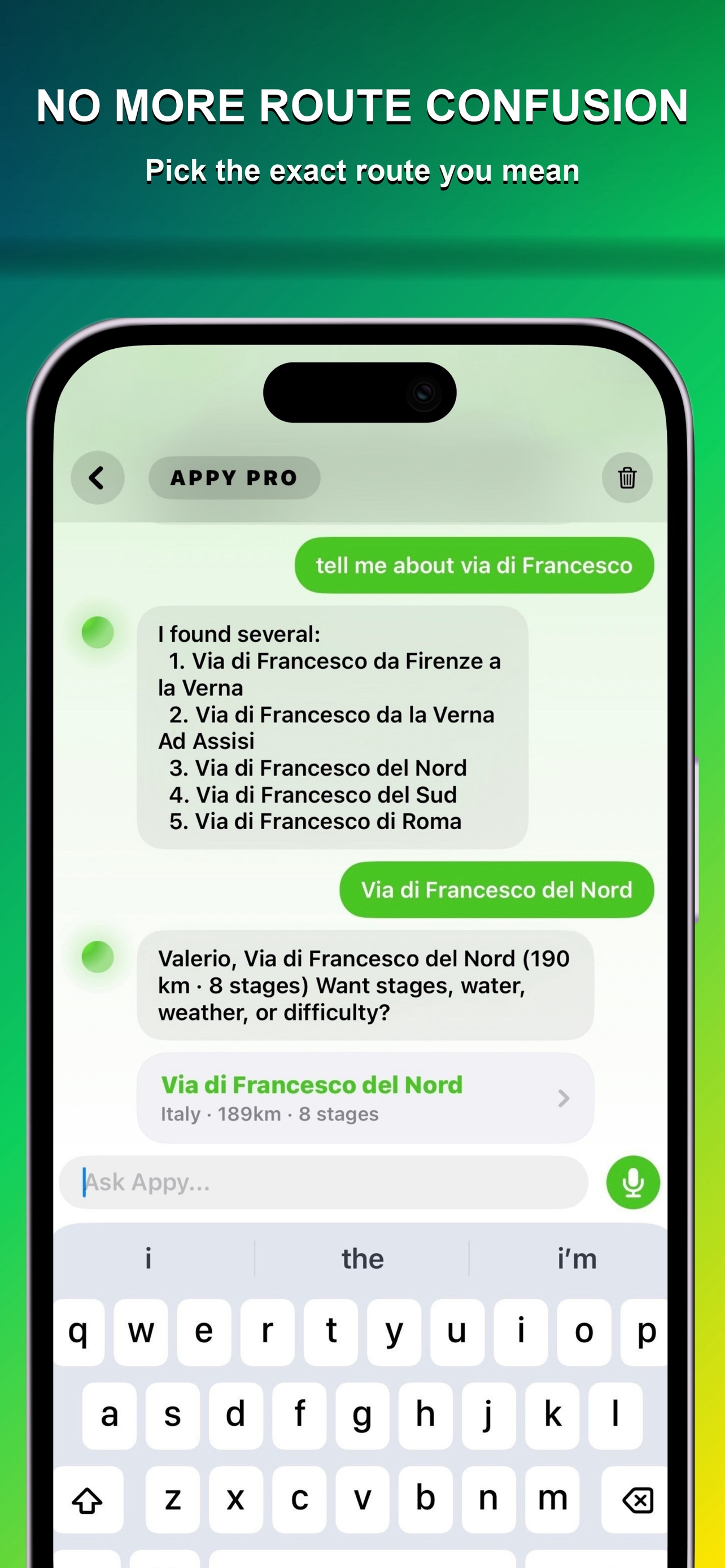 AppyPilgrim: Cammino, Walk, AI