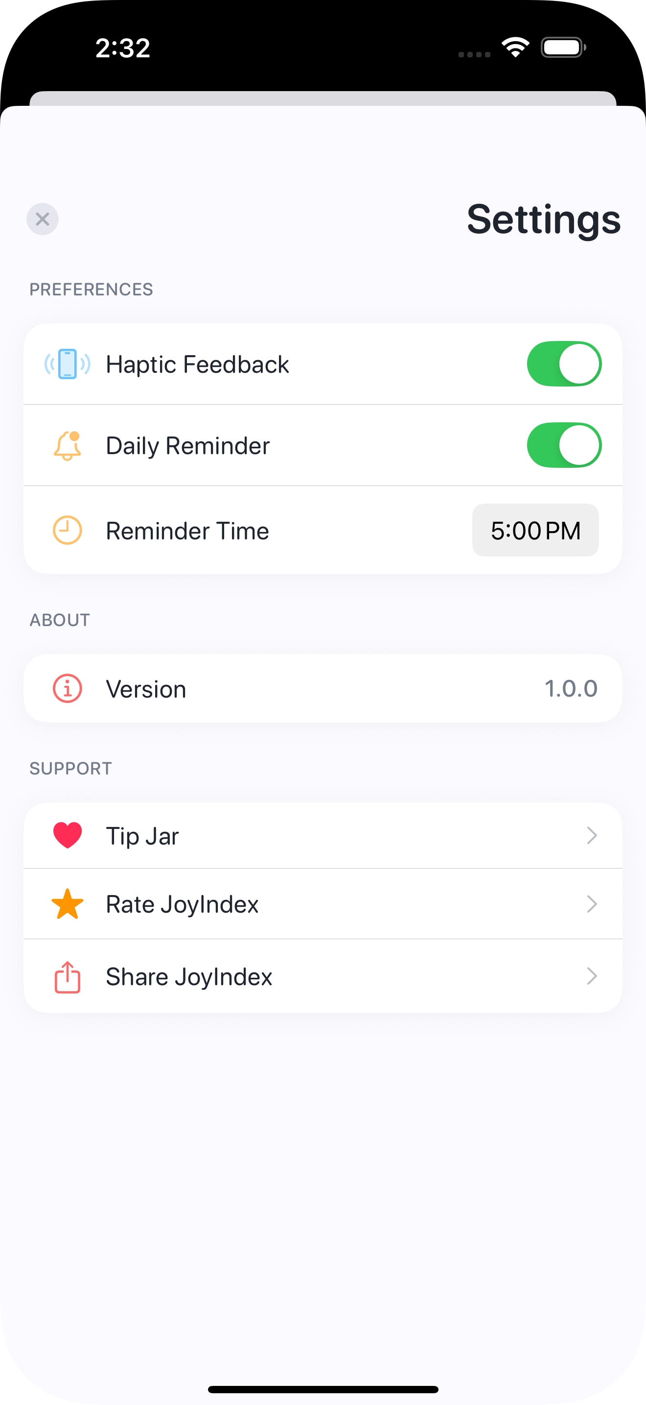 JoyIndex: Gratitude Journal screenshot 7