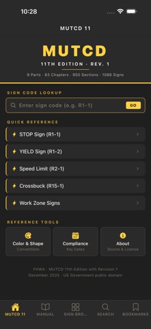 MUTCD 11th Edition + Signs iPhone screenshot