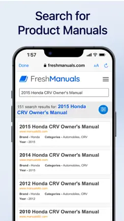 Manuals: Access Free Manuals iPhone image 2