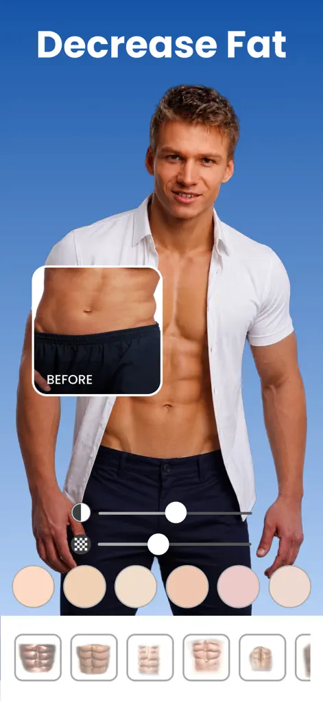 Body and abs editing in Body Editor