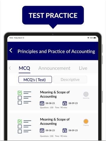 ICAI Pune Branch iPad screenshot