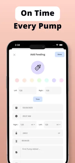 Breast Pumping Tracker - Lacta screenshot 3